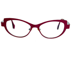 Roger Mayann Burgundy Eyeglass Spectacle Frames 51-17 The Netherlands 20824